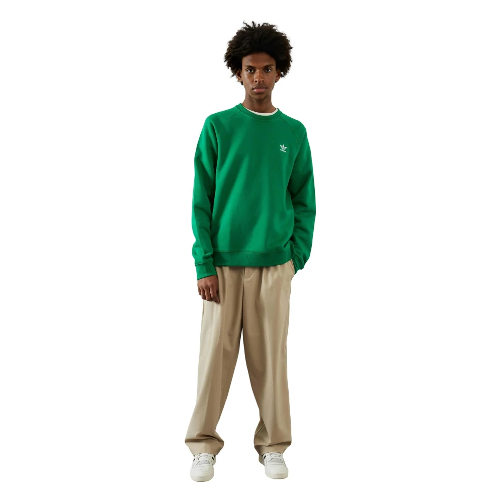 Adidas Essentiële Groene Hoodie Green Heren