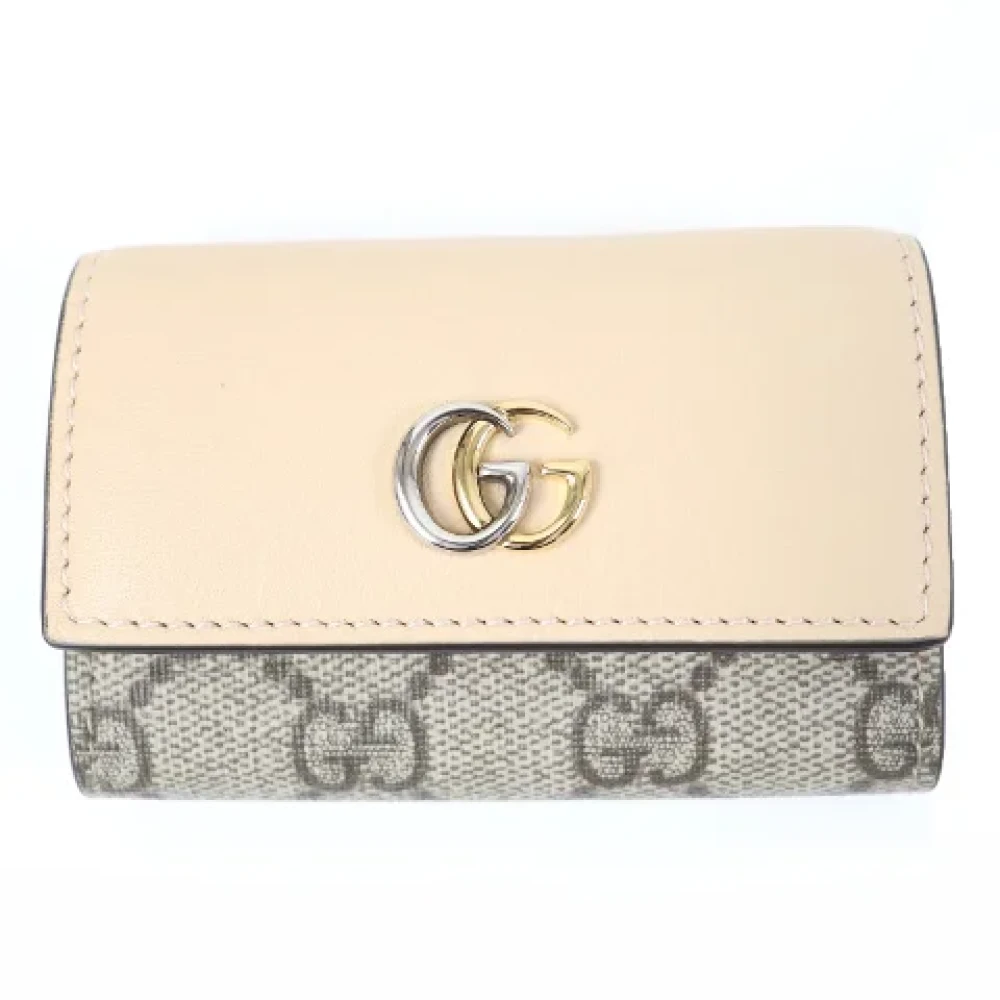 Gucci Vintage Pre-owned Canvas key-holders Beige Dames