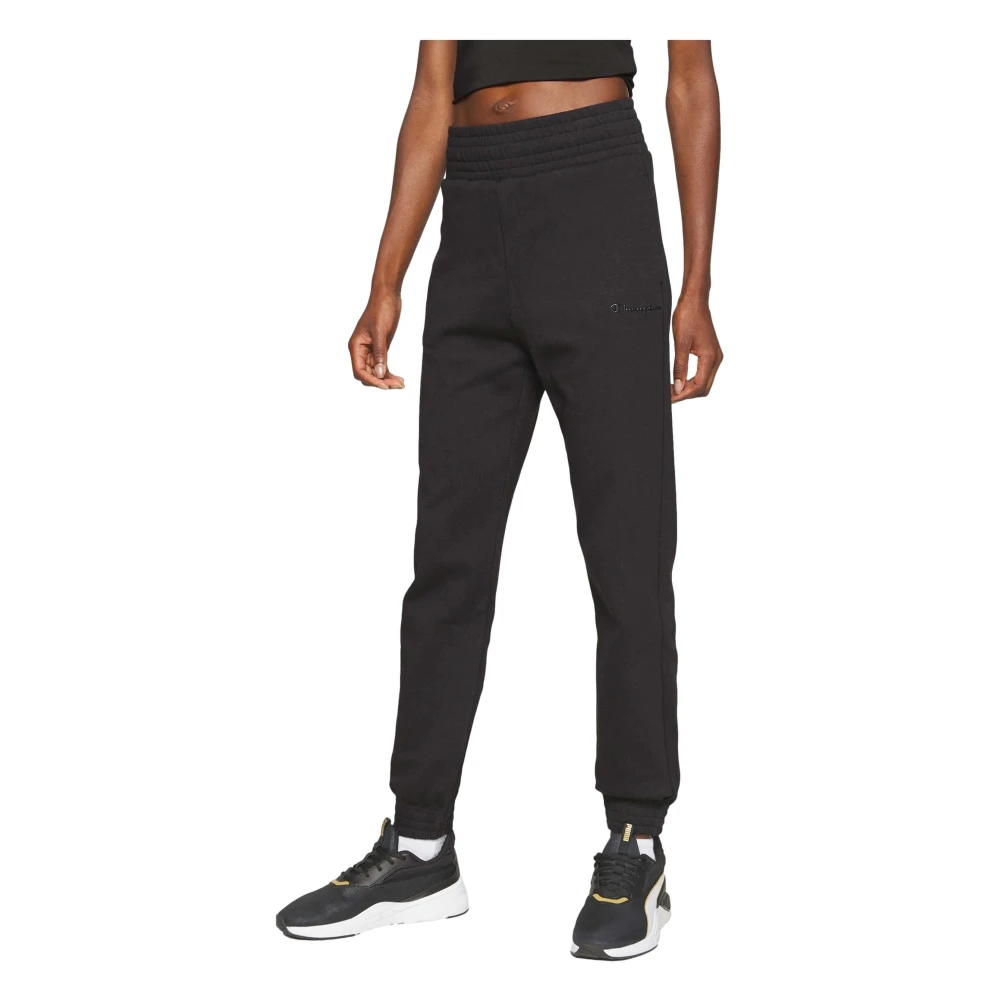 Champion Elastische manchetbroek Lange broek Black Dames