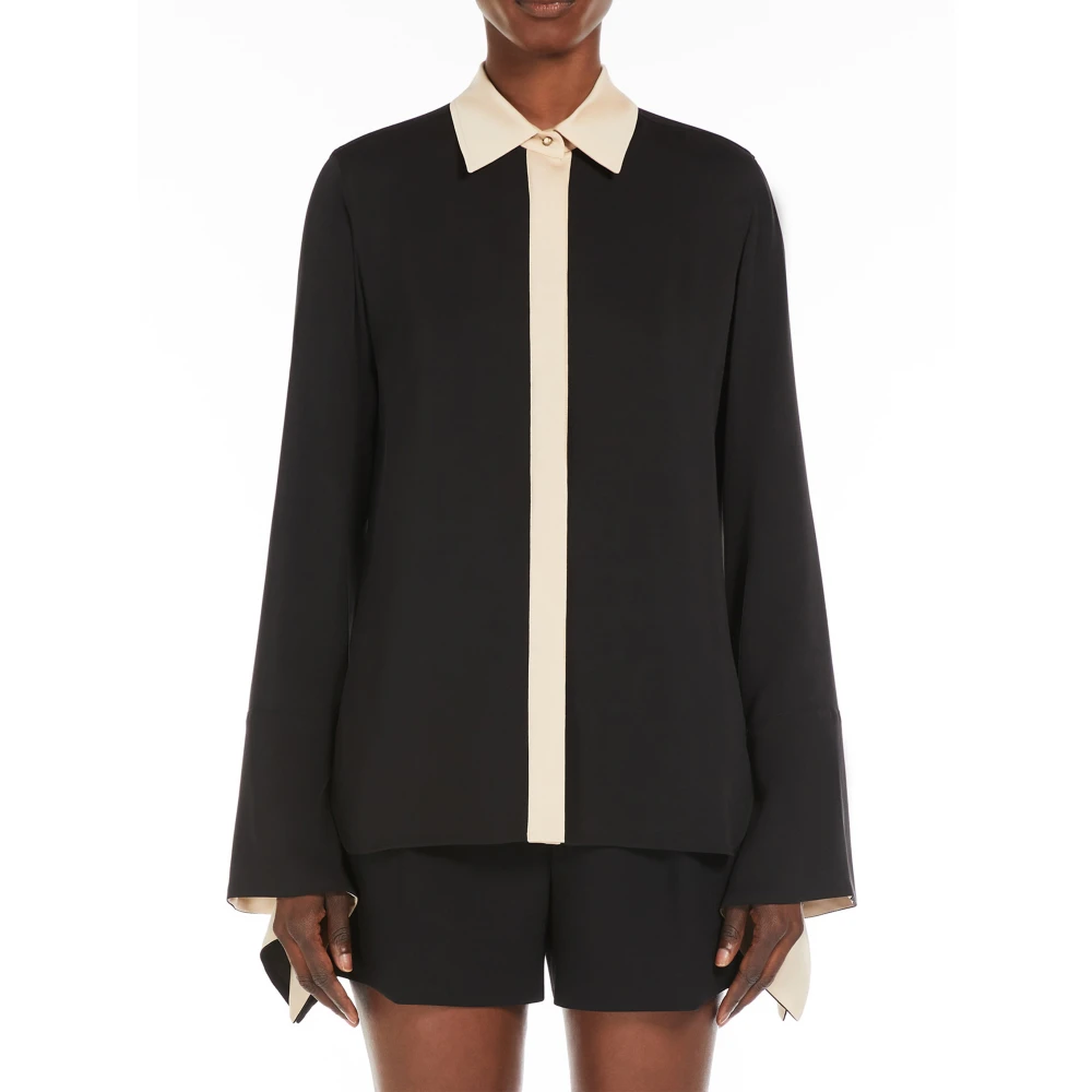 Max Mara Nero PIO Stijlvolle Modieuze Jurk Black Dames