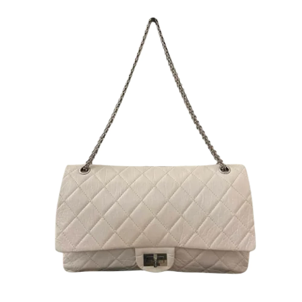 Chanel Vintage Pre-owned Leather chanel-bags Beige Dames
