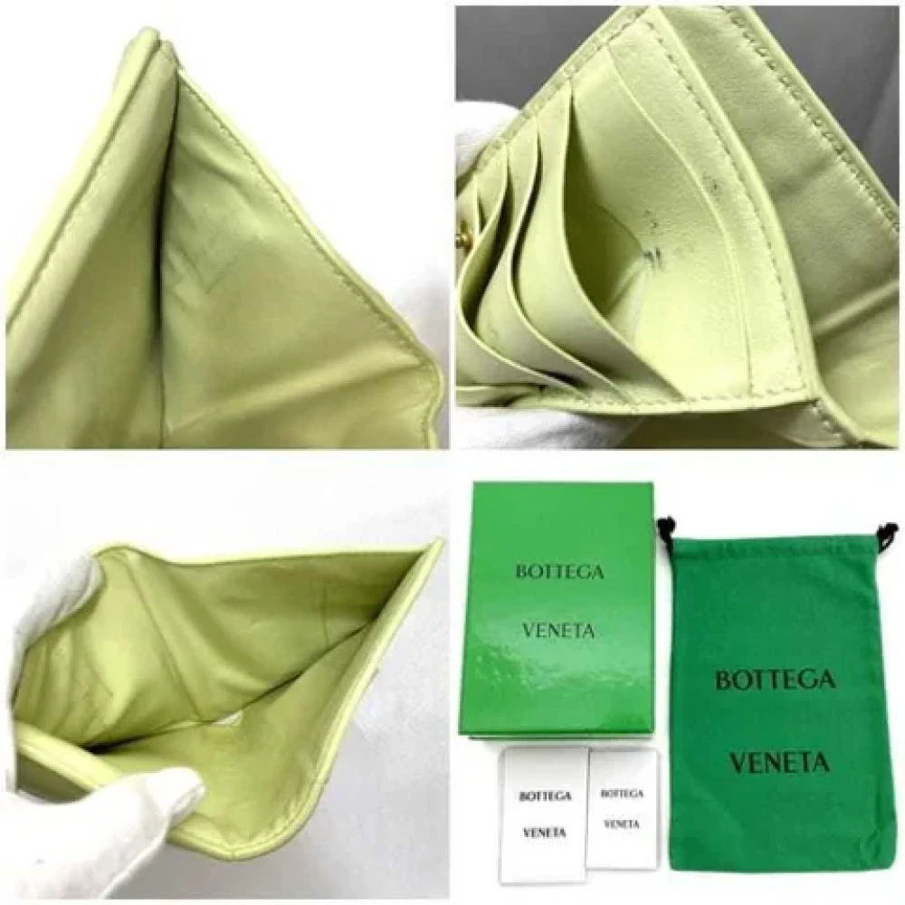 Bottega Veneta Vintage Pre-owned Leather wallets Green Dames