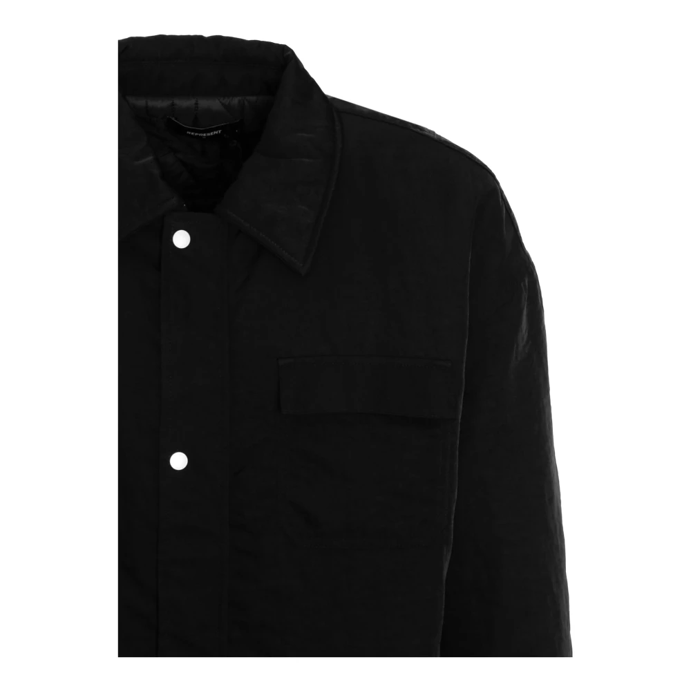 Represent Light Jacket Black Heren
