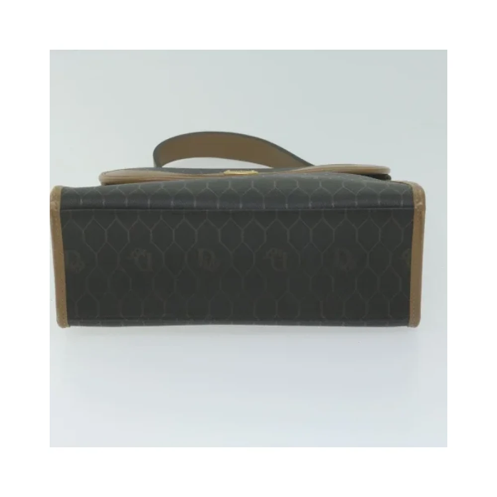 Dior Vintage Pre-owned Canvas handbags Black Dames
