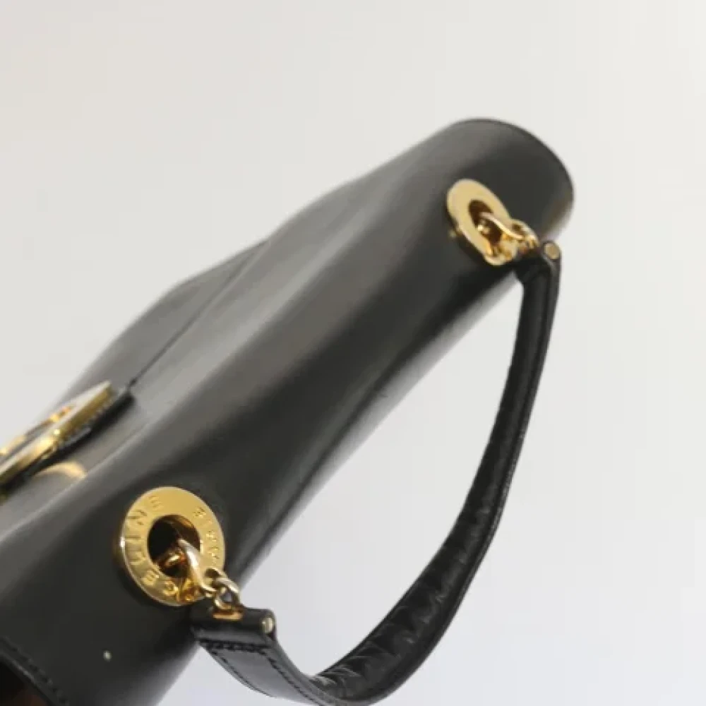 Celine Vintage Pre-owned Leather handbags Black Dames