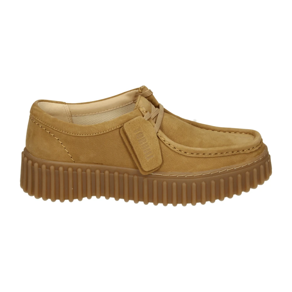 Clarks Women's Brown Sporty Low Shoes In Cognac - Laced Shoes - 8 Uk - Shoes