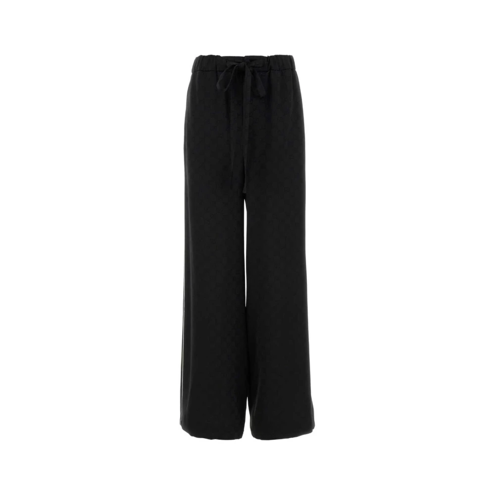 Gucci Svart Gg Jacquard Vida Ben Byxor