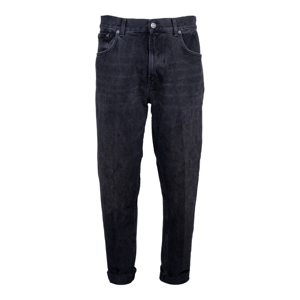 Dondup Men's Black Ervin Cropped Jeans - Cropped Jeans - W36 - Jeans