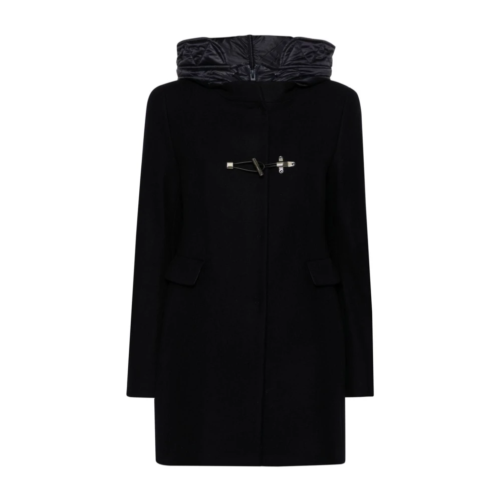 Fay Blauwe Toggle Coat Urban Vrouwelijke Look Blue Dames