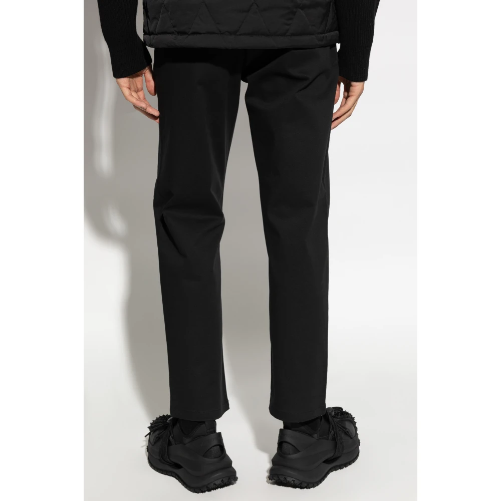 Moschino Broek met geborduurd logo Black Heren