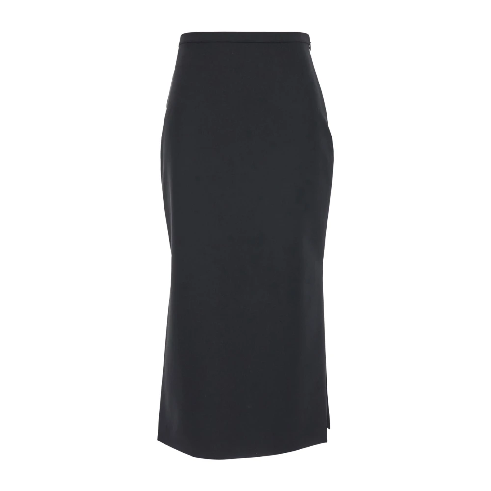 Philosophy di Lorenzo Serafini Zwarte Pencil Rok Hoge Taille Black Dames