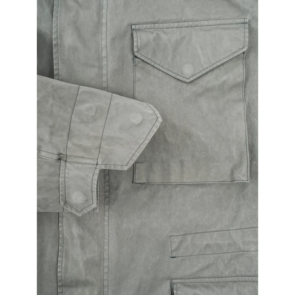 Ten C Klassieke Field Jacket met Verborgen Capuchon Green Heren