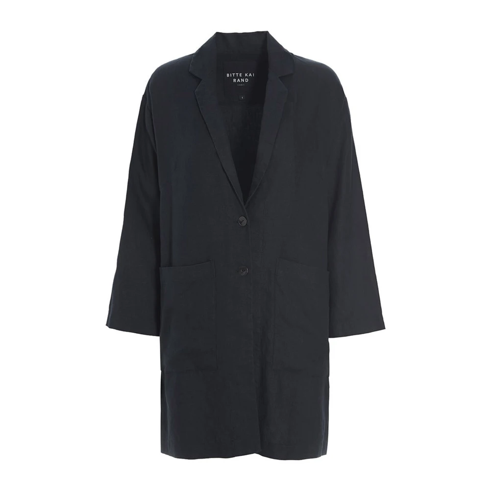 Bitte Kai Rand Lazy Linen Jas Zwart Black Dames