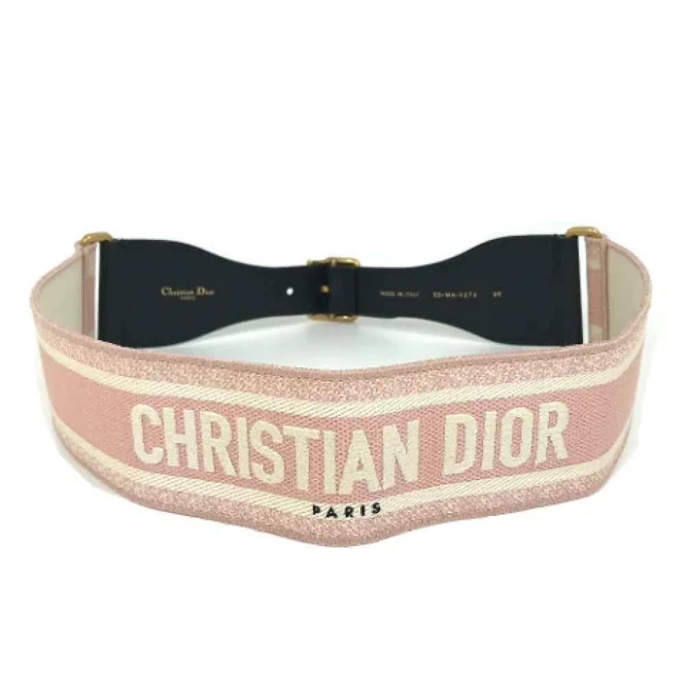 Dior Vintage Pre-owned Cotton belts Pink Dames