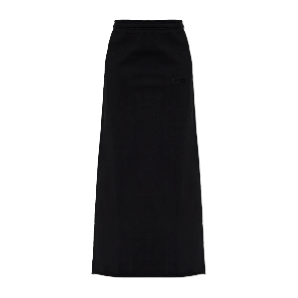 Vetements Rok met logo Black Dames