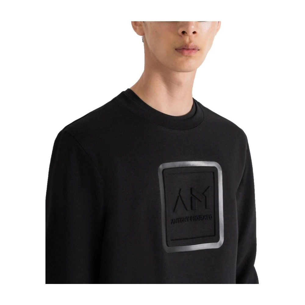 Antony Morato Minimalist Logo Sweatshirt Black Heren