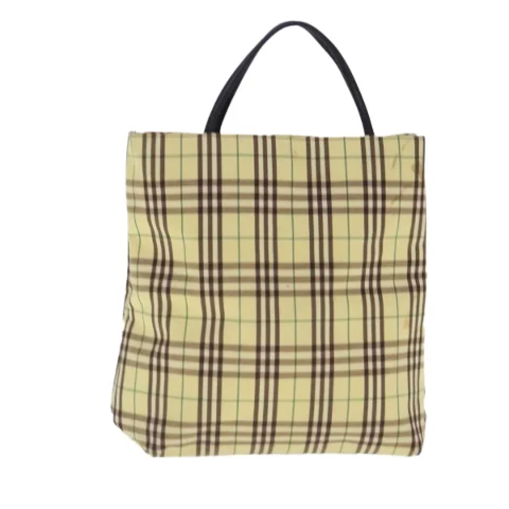 Burberry Vintage Pre-owned Canvas handbags Yellow Dames