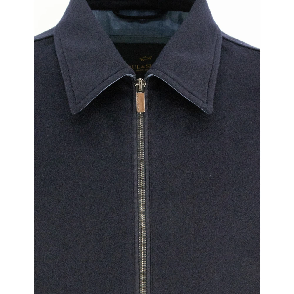 PAUL & SHARK Elegante Waterdichte Kasjmierjas Blue Heren