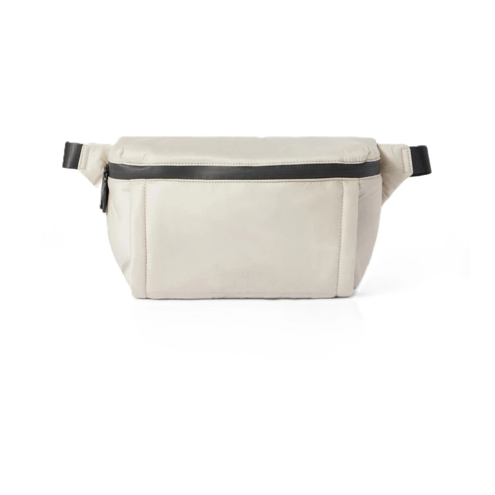 Max Mara Stijlvolle Nylon Heuptas met Handwarmer White Dames