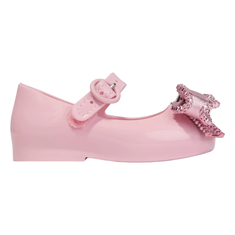 Melissa Girls Pink Mini Sweet Love Jelly Ballerinas - Kids Ballerina Shoes - 27 Eu - Kids