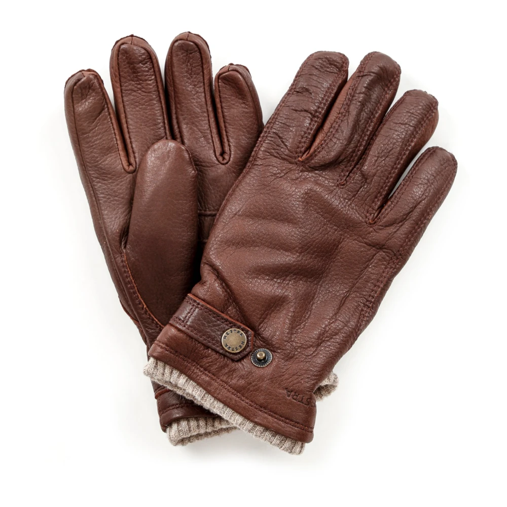 Hestra Leren Fleece Gevoerde Handschoenen Brown Heren