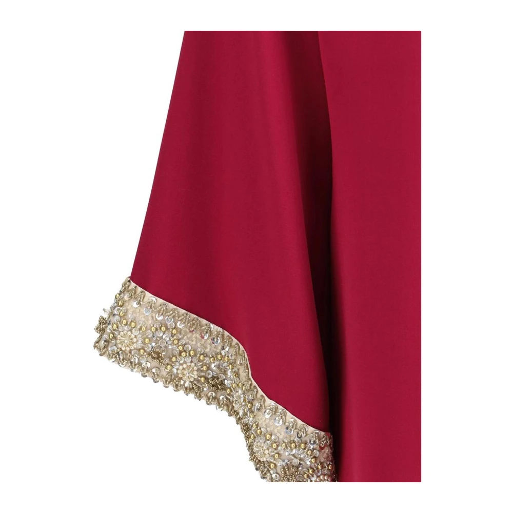 Valentino Geborduurde flared mouwen met parels en kralen Pink Dames