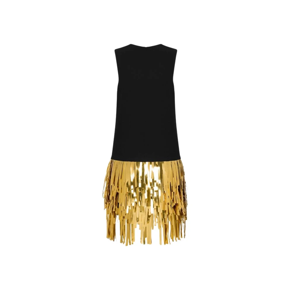 Moschino Multicolor Party Dresses, Female, S, Embellished Stretch Crepe Dress