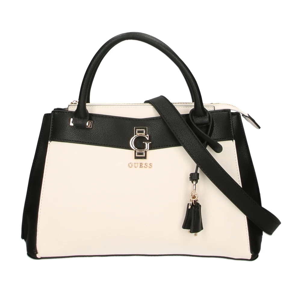 Guess Ivoor Luxe Satchel Handtas White Dames