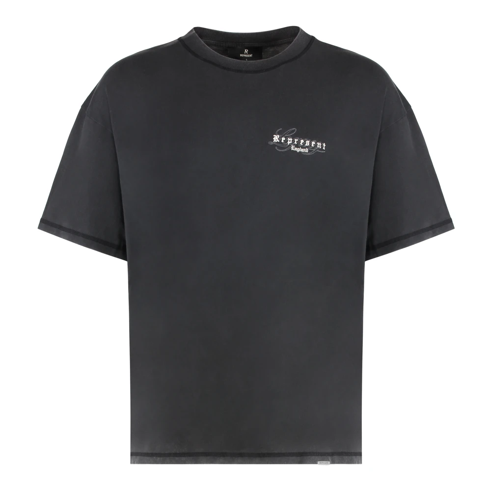 Represent Men's Black T-Shirts, 2XL, T-Shirt Crew Neck England Legacy
