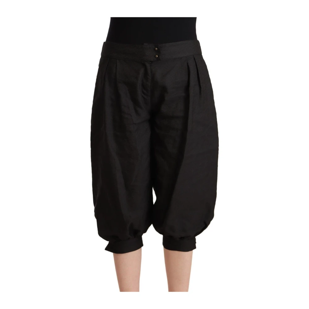 Gianfranco Ferré Chique Mid Waist Harembroek Black Dames