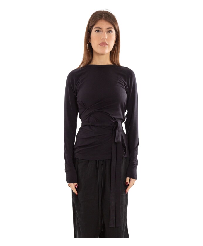 t-shirt-a-manches-longues-noir-avec-liens-et-3-bandes