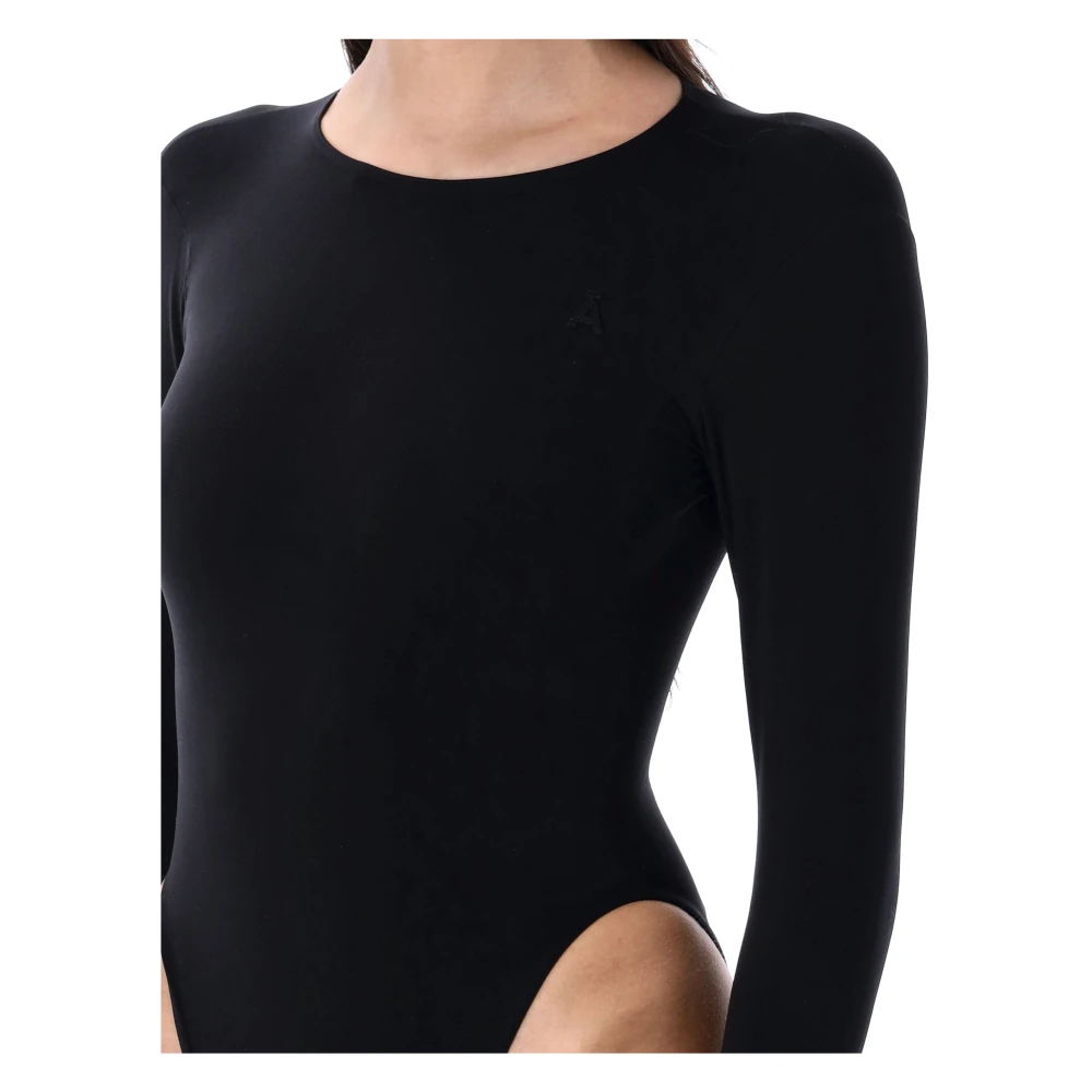 Andrea Adamo Zwart Sculpting Jersey Body Topwear Black Dames