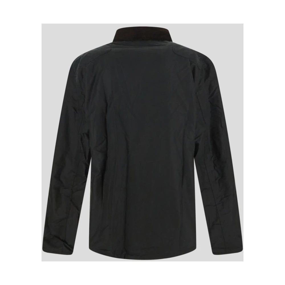 Barbour Gewaxt Katoen Gewatteerde Voering Jas Green Heren
