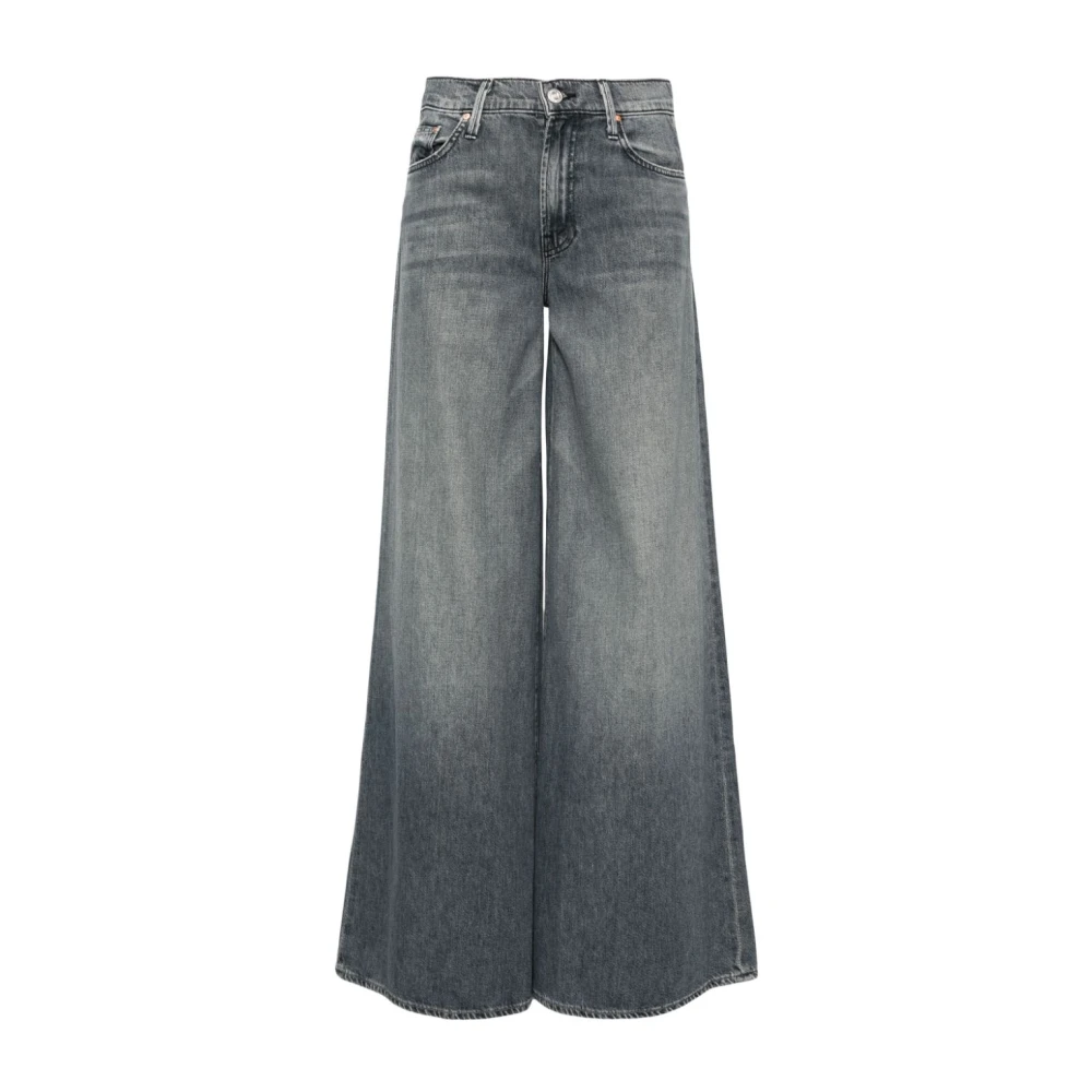 Mother Blauwe High-Rise Wide Leg Jeans Blue Dames