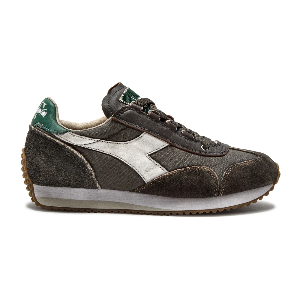 Diadora Bruine Sneakers Klassiek Ontwerp Heren Schoenen