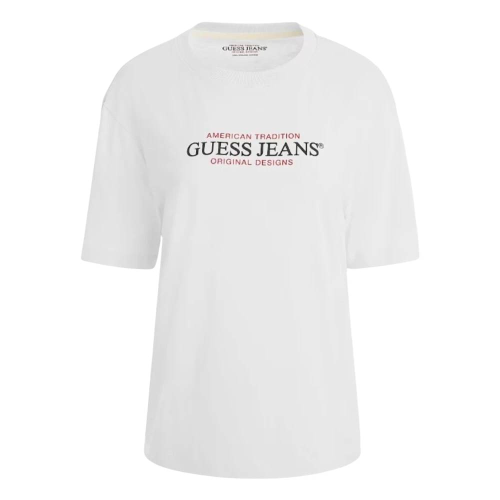 Guess - Tops > T-Shirts - White - Guess - Modalova