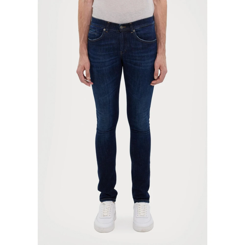 Dondup Slim Fit Donkerblauwe Jeans Blue Heren
