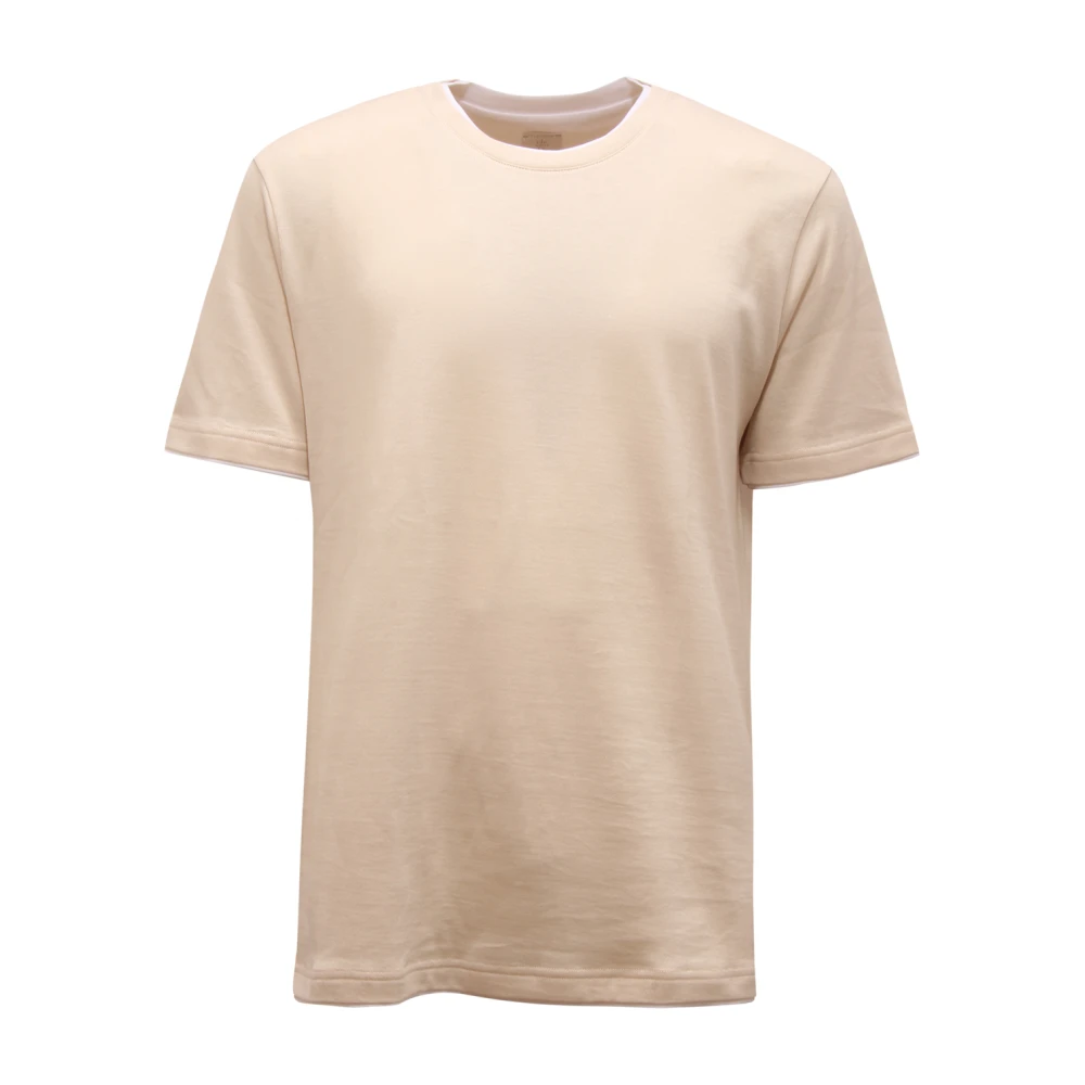 Eleventy Hombre Beige Camisetas, Talla: M