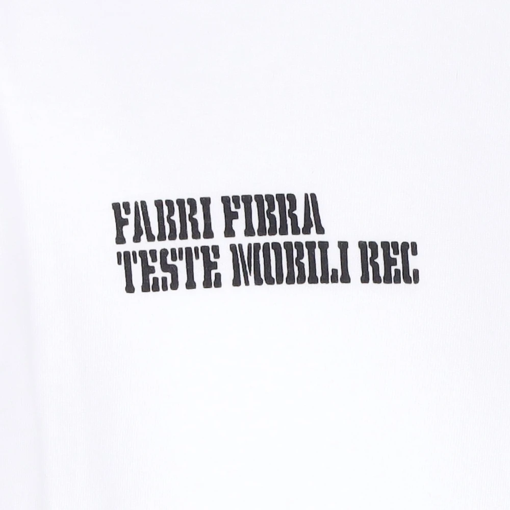 Usual Witte Heren T-shirt Fabri Fibra White Heren