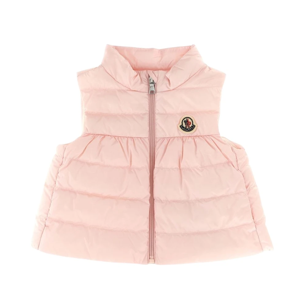 Moncler Pink Waistcoats, Unisex, 18 M, Kids Jackets