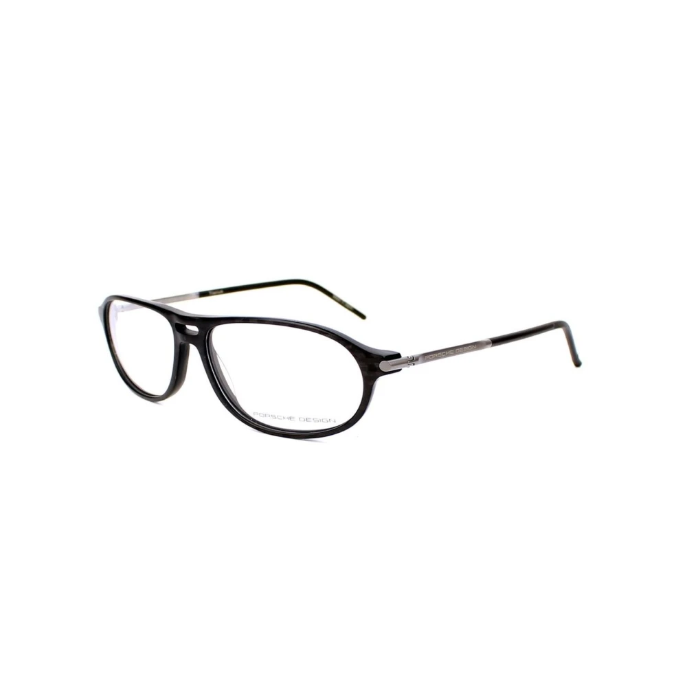 Porsche Design Men's Gray Plastic Rectangular Glasses Frames