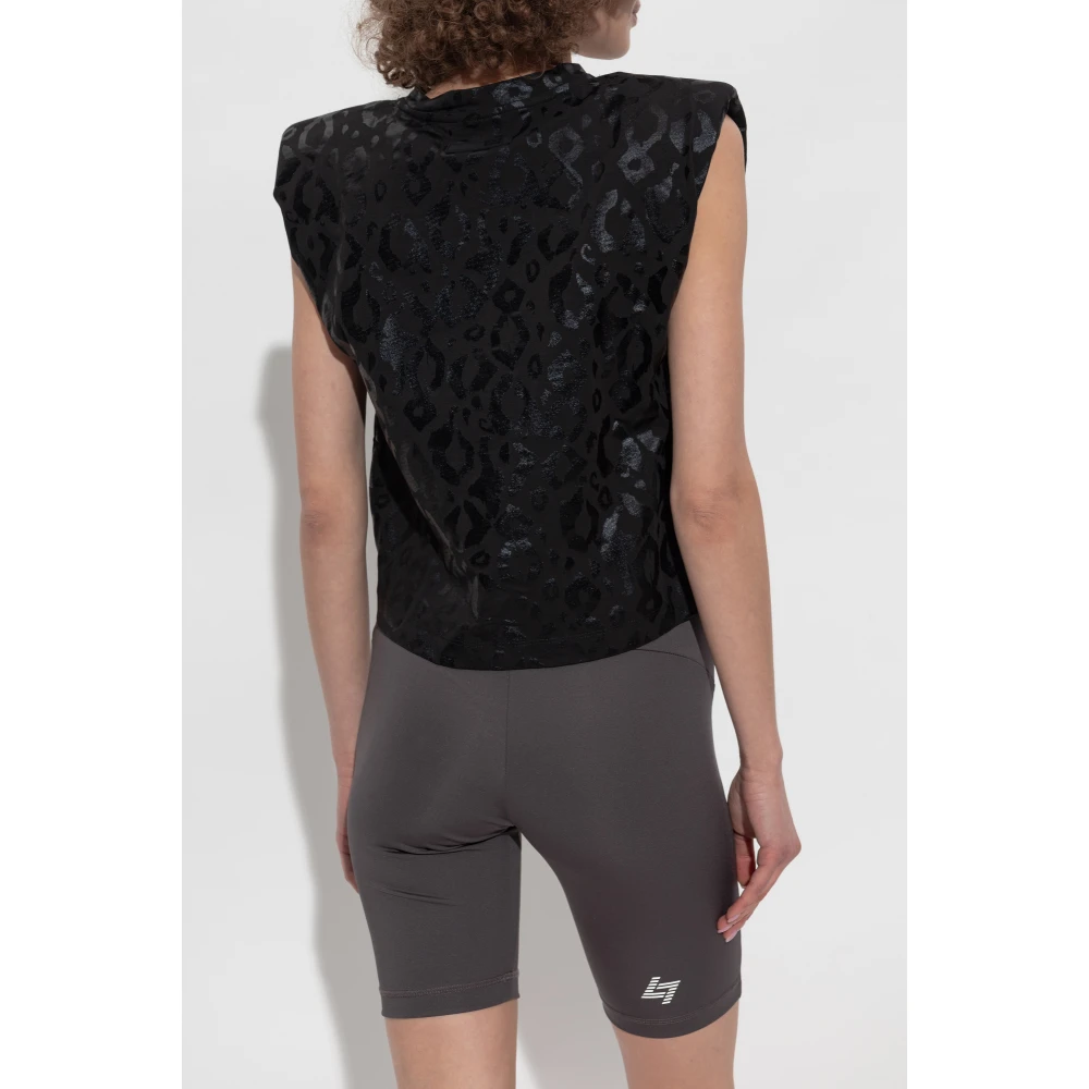 Emporio Armani EA7 T-shirt met logo Black Dames