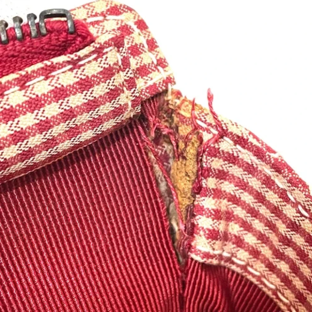 Chanel Vintage Pre-owned Cotton chanel-bags Red Dames