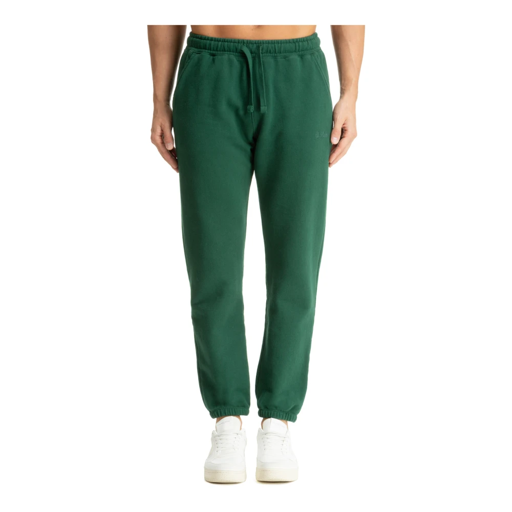 MC2 Saint Barth Elastische taille joggers met logodetail Green Heren