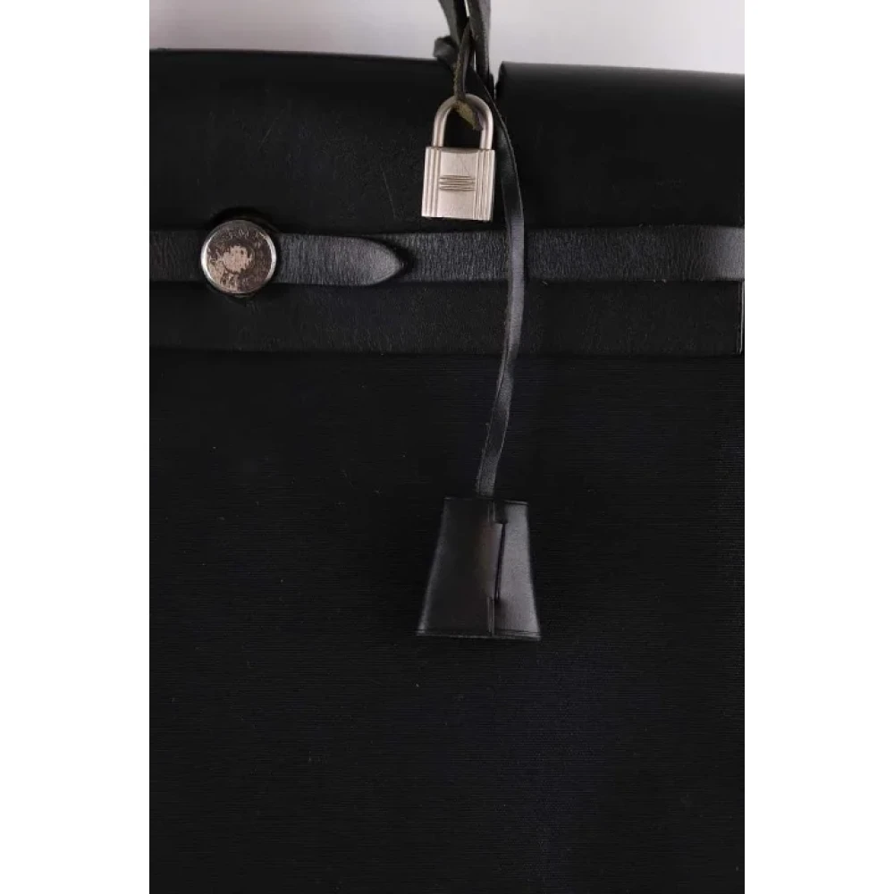 Hermès Vintage Pre-owned Fabric handbags Black Dames