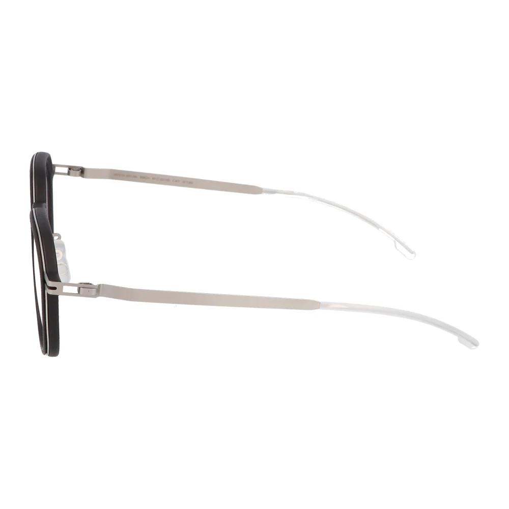 Mykita Moderne ronde metalen montuur bril Black Unisex
