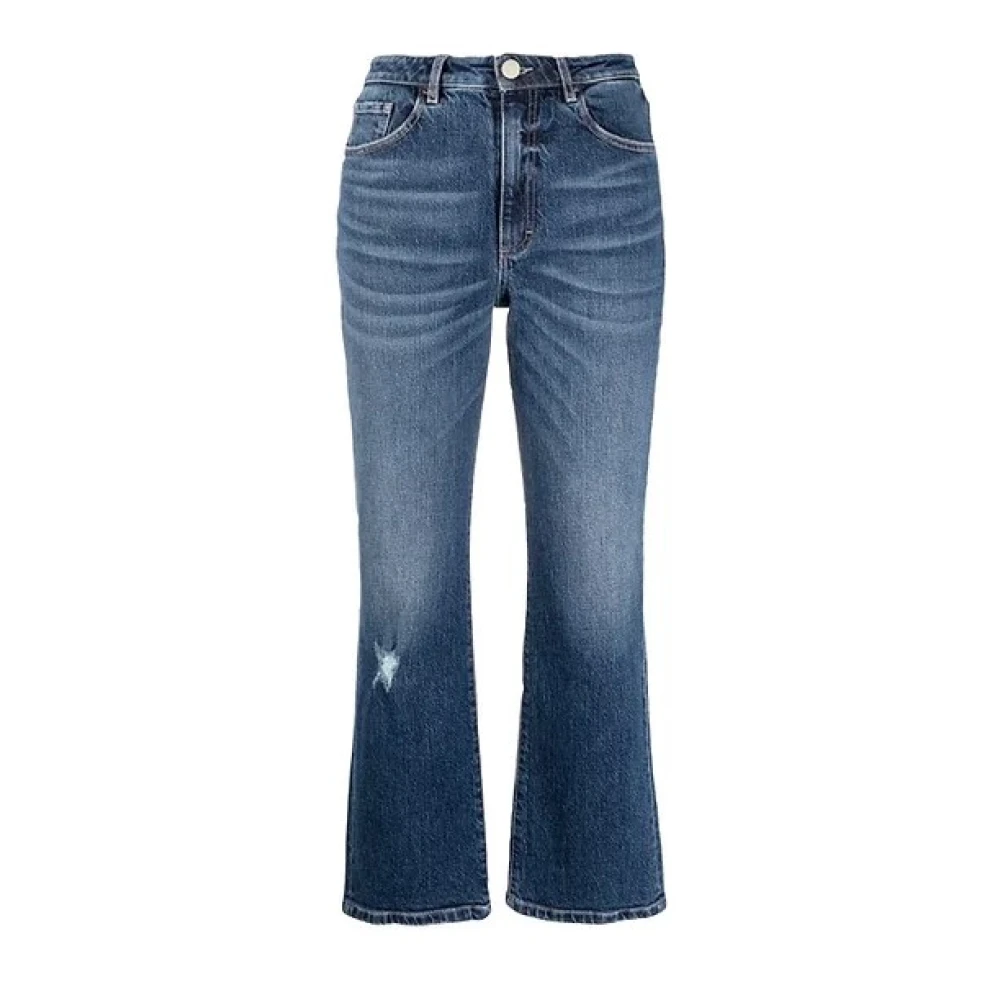 Icon Denim Flared Jeans Blue Dames