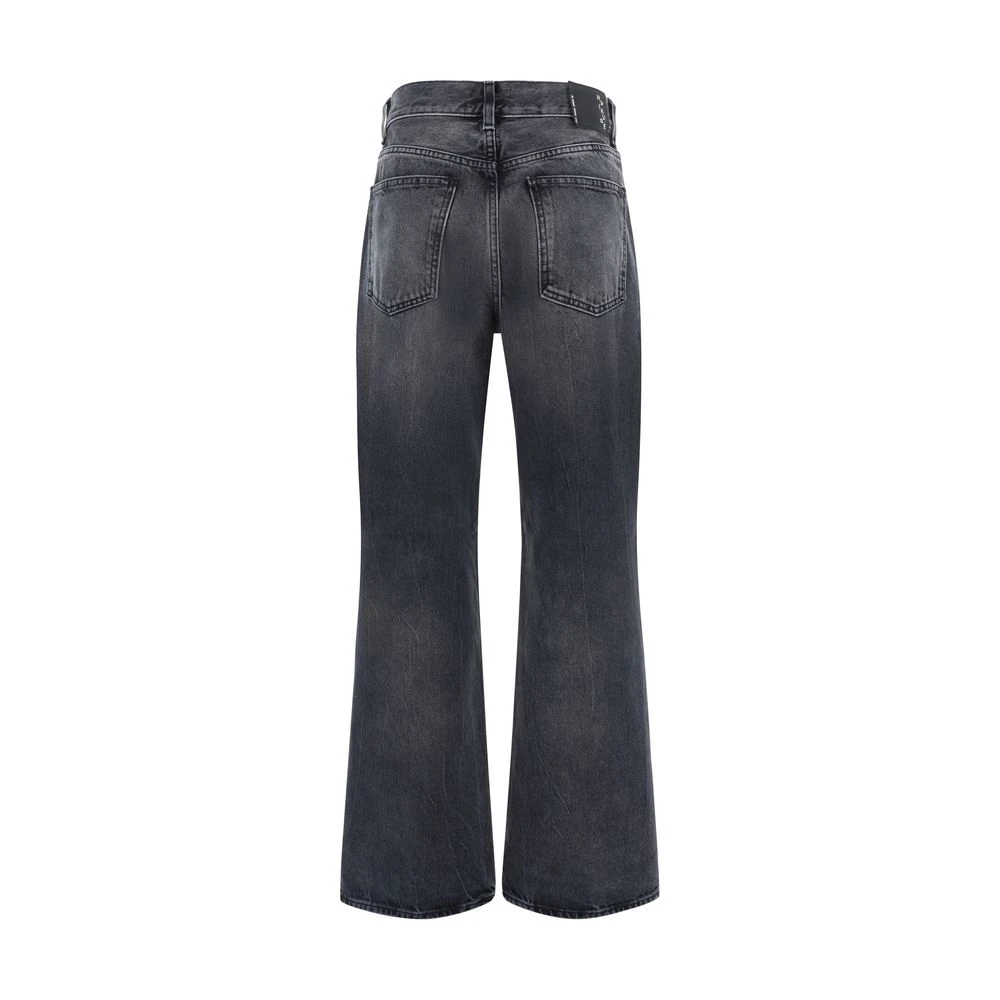 Haikure Denim Jeans Straight Fit Five-Pocket Style Black Dames