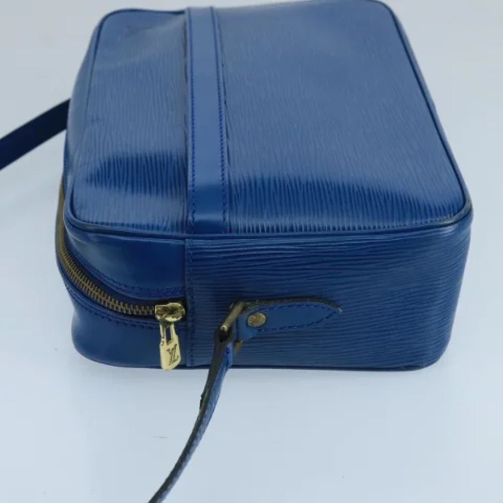 Louis Vuitton Vintage Pre-owned Leather shoulder-bags Blue Dames