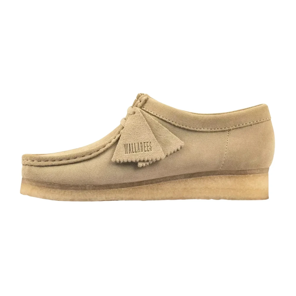 Clarks Women's Beige Wallabee Maple Suede - Laced Shoes - 4 Uk - Shoes